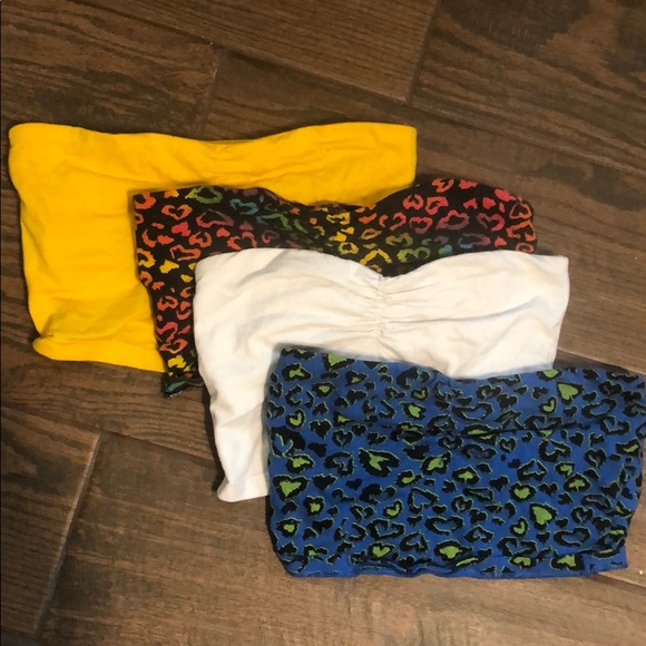 Pack of 4 Bandeau Tops - Picture 1 of 3